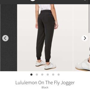 lululemon On the fly joggers in Black